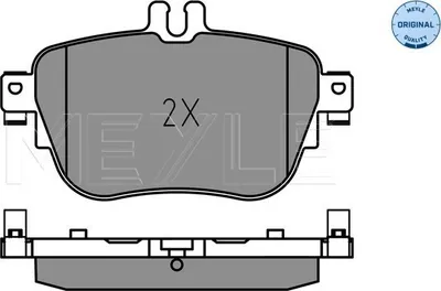 Produktbild von MEYLE 025 224 3716 Bremsbeläge Hinten passend für MERCEDES-BENZ E-Klasse Limousine (W213) E-Klasse T-modell (S213) E-Klasse Coupe (C238) CLS (C257)
