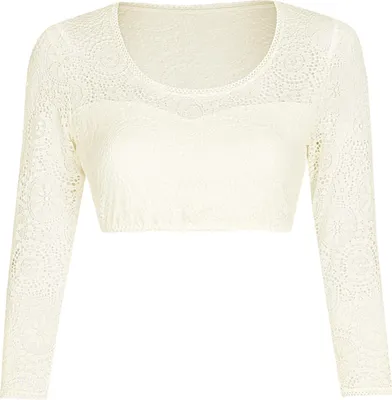 Produktbild von Nina von C. Dirndl-Bluse, 3/4 Arm (38 Champagner)