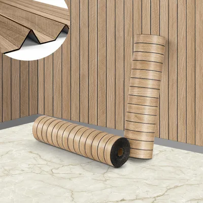 Obrázek produktu pro Samolepicí 3D panelové obklady na zeď, rozměry 60 cm x 3 m - rustikální design z dubového dřeva pro dekoraci