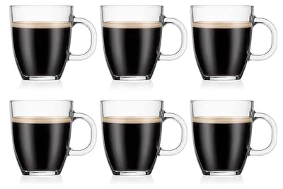 Image de Bodum 11239-10-2, ensemble de 6 tasses Bistro, capacité de 0,35 L