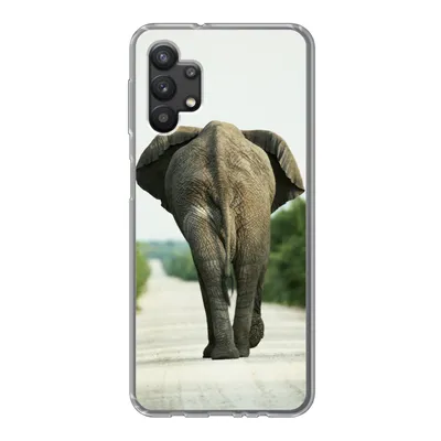 Produktbild von MuchoWow® Handyhülle Schutzhülle Hülle für Samsung Galaxy A32 5G Elefant - Kröte - Tiere - Natur Silikon Softcase Handy Hülle - Softcase