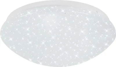 Image de BRILONER STELO LED Plafonnier pour salle de bain, IP44 Protection contre les projections d'eau,Reproduction étoilé, intensité variable en 2 niveaux, lumière blanche chaude et neutre, blanc, 28 x 6,5 cm
