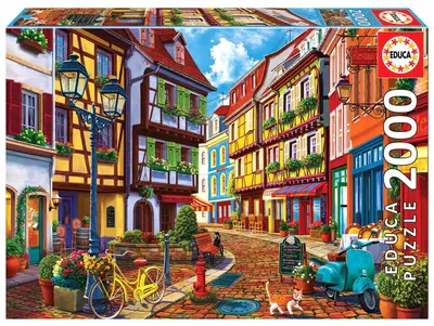 Zdjęcie produktu dla Puzzle 2000 Kolorowa uliczka 112808
