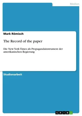 Produktbild von The Record of the paper