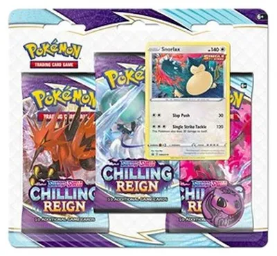 Produktbild von Pokemon Chilling Reign: Snorlax 3-Pack Blister