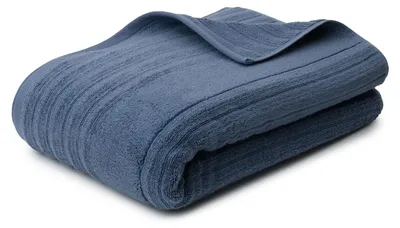 Produktbild von Gözze Frottierserie Mailand Bamboo blau Saunatuch 80x200 cm