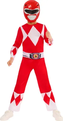 Produktbild von Mighty Morphin Power Rangers - Kostüm ‘” ’Roter Power Ranger“ - Kinder BN6185 (140) (Rot)