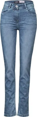 Produktbild von Cecil Damen Slim Fit Jeans authentic used wash