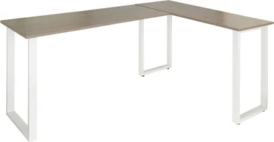 Obrázok produktu pre Počítačový stôl WORKSPACE BASIC I 165 x 120 cm sivá / biela