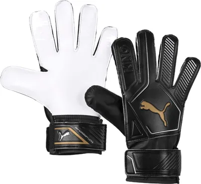 Produktbild von Puma King 4 Torwarthandschuhe Herren schwarz golden weiß Gr 9