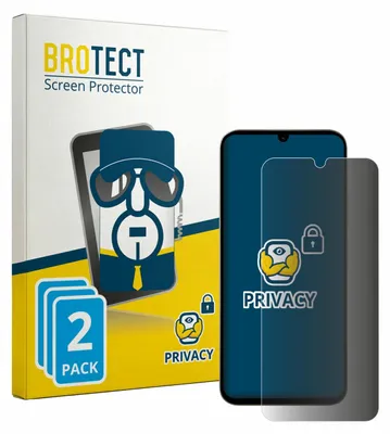 Produktbild von 2x BROTECT Sichtschutzfolie für Xiaomi Poco C85x Anti-Spy Privacy Sichtschutz Blickschutz Folie Blaulicht-Schutz