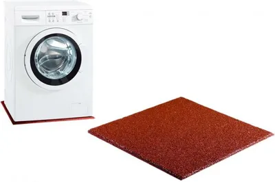 Produktbild von Waschmaschinenunterlage - Antivibrationsmatte - Antirutschmatte schwarz