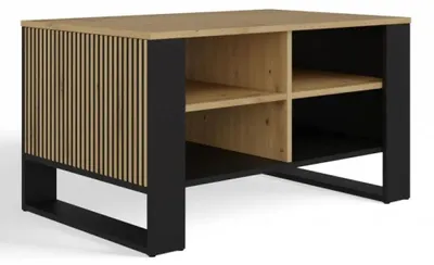 Produktbild von Moderne 4P SLIM Bank ARTISAN BLACK OAK