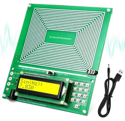 Frequenzgenerator 7,83 Hz, 0,001 Hz–200 kHz, LCD, USB, tragbar