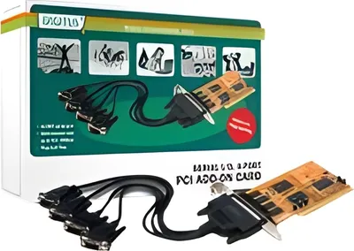 Produktbild von DIGITUS PCI Card 4x D-Sub9 seriell Ports