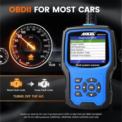 Image de Scanner OBD2 - Diagnostic complet du système - Réinitialisation et codage de l'huile - Appareil de diagnostic automobile