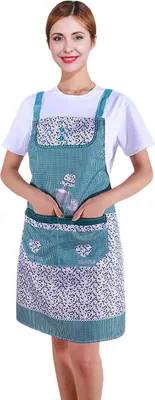 Produktbild von Küchenschürze, wasserdicht, ölbeständig, ärmellos, Kochschürze, kreatives Fahrradmuster, Schürze für Zuhause, Restaurant, Café