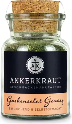 Produktbild von Ankerkraut Gurkensalat Gewürz Gewürzmischung im Korkenglas 60g