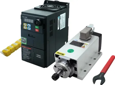 Immagine prodotto di Motore mandrino CNC da 1,5 kW, 24.000 giri/min, pinza di serraggio ER11, 220 V