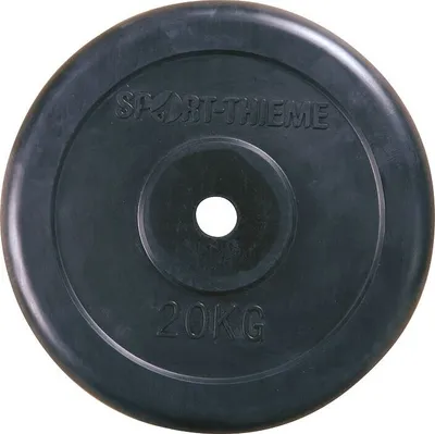Produktbild von Sport-Thieme Hantelscheibe "Gummiert", 20 kg