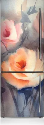 Produktbild von Magnetfolie Aufkleber Kühlschrankmagnete 60x180 cm - Orange Rosen.