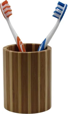 Produktbild von Sanwood Zahnputzbecher Zahnbürstenhalter Mundspülbecher Badaccessoires Bambus