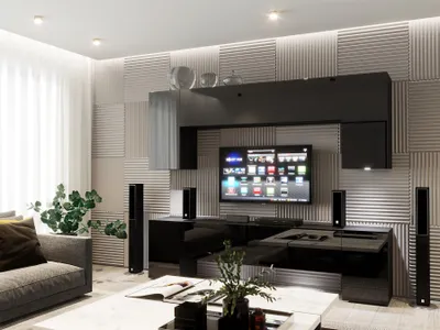 Produktbild von Mediawand Wohnwand 8 tlg - NEXI XL 29 - Schwarz Hochglanz inkl. LED