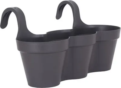 Obrázek produktu pro Květináč Artevasi 639343 Antracit Tmavě šedý plast Kruhový 30,5 x 54 x 28 cm