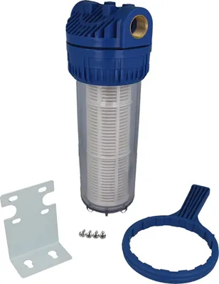 Produktbild von Hydro-S Kunststoff-Wasserfilter 10" groß - mit IG 1 Zoll, Schlüssel und Halterung