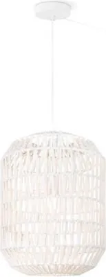 Produktbild von Pendelleuchte Kordelgeflecht Weiß LED tauglich 1x E27 max.60W/230V Ø35cm H150cm