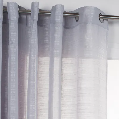 Image de Voilage tamisant, Lola gris l.300 x H.240 cm