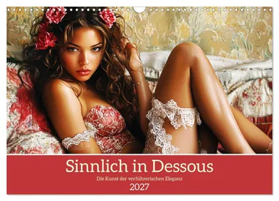 Produktbild von Sinnlich in Dessous. Die Kunst der verführerischen Eleganz (Wandkalender 2027 DIN A3 quer), CALVENDO Monatskalender