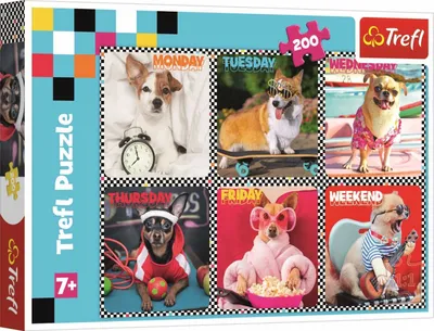 Produktbild von Puzzle glückliche Hunde, 200 Teile TREFL 13279