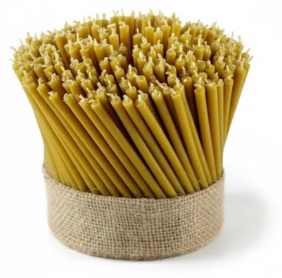 Produktbild von InAndOutdoorMatch - Rituelle Kerzen - 100% Bienenwachs - Gelb, KI-generiertes Bild
