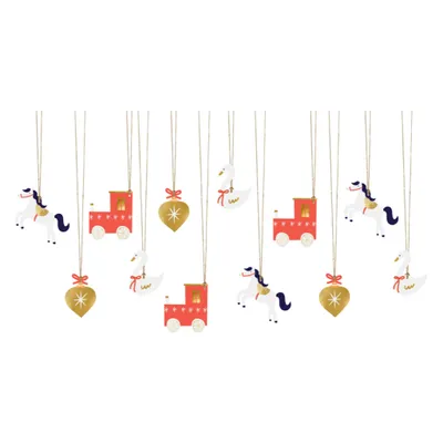 Produktbild von Weihnachtsgeschenkanhänger mit Zügen