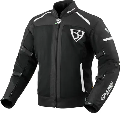 Image de MUGENRACE Fuggire-A Veste textile pour moto, noir/blanc, S