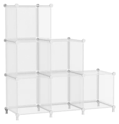 Imagen del producto de Omgoods - Organizador de almacenamiento - Cubo de almacenamiento - Estanterías apilables - Transparente - Multifuncional - Gran capacidad de almacenamiento - Cubo de almacenamiento