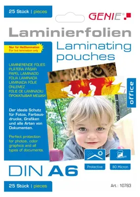 Obrázok produktu pre Genie 10783, Priehľadná, A6, 111 mm, 154 mm, 4 mm, 90 g