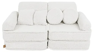 Zdjęcie produktu dla Kanapa Pocket 120 cm, pluszowa, 10 sztuk, BEARLY, dla dzieci, modułowa, pianka OEKO-TEX, do zabawy