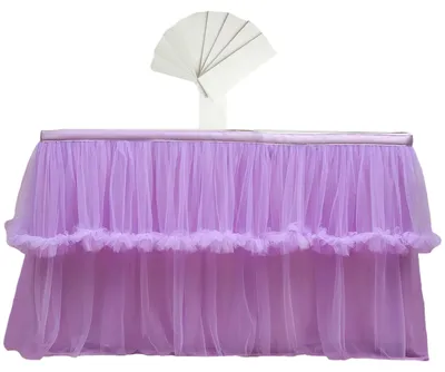 Productafbeelding van Paarse Tutu Tafelrok voor Verjaardags- en Bruiloftdecoraties