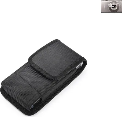 Produktbild von Holster Gürteltasche kompatibel mit Canon IXUS 285 HS Holster Gürtel Tasche wasserabweisend Handy Hülle Schutz Hülle Outdoor schwarz K-S-Trade