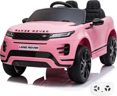 Produktbild von Range Rover Evoque Kinder Elektroauto 12V (1–6 Jahre) – Offiziell Lizenziert Land Rover SUV, mit 2.4G Fernbedienung, EVA-Reifen & Ledersitz – Kinder Elektroauto Rosa