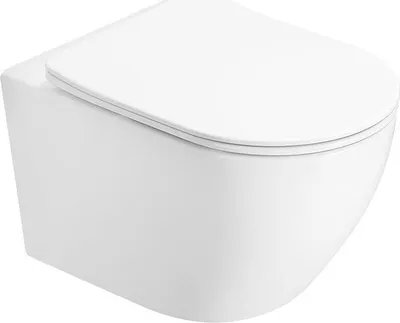 Image de Mexen Lena cuvette wc Rimless Tornado avec abattant à descente progressive slim, duroplast, blanc brillant - 3022L4000T