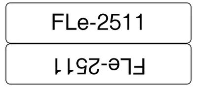 Zdjęcie produktu dla Brother FLE2511, Czarny na białym, 72 szt., Chiny, Brother, 2,1 cm, 30 mm
