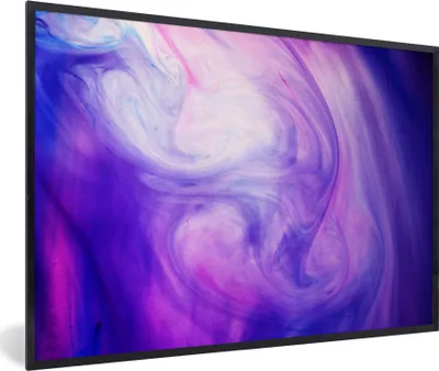Produktbild von MuchoWow® MuchoWow® Gerahmtes Poster Malerei - Abstrakt - Design 60x40 cm - Poster mit zchwarzem Bilderrahmen - Printing - Wanddeko Schlafzimmer