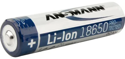 Obrázek produktu pro Ansmann Li-Ion Akku 18650, Dobíjecí baterie, Lithium-ion (Li-ion), 3,6 V, 2600 mAh, 9,36 Wh, Stříbrná