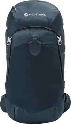 Der Rucksack "AZOTE 32" von Montane in dunkler Farbe; geeignet für Multifunktionsnutzung.