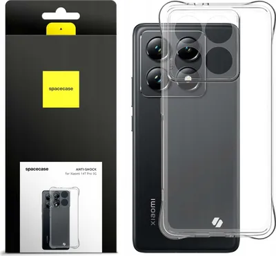 Obrázek produktu pro Silikonové pouzdro SPACECASE Anti-shock pro Xiaomi 14T Pro 5G Průhledný