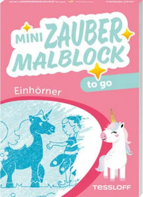 Produktbild von Mini Zaubermalblock to go. Einhörner