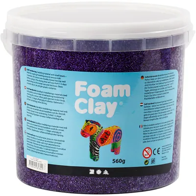 Produktbild von Foam Clay Modelliermasse lila 560g - kreatives Spielzeug für Kinder